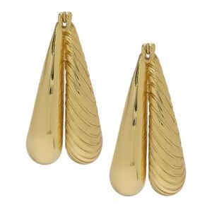 NIP- Macy’s - 14K gold plated earrings
